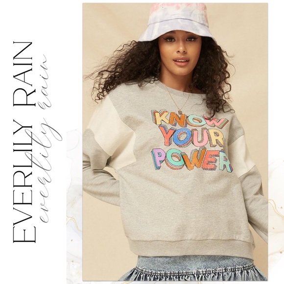 Know Your Power Vintage Graphic Sweatshirt - Picture 10 of 14